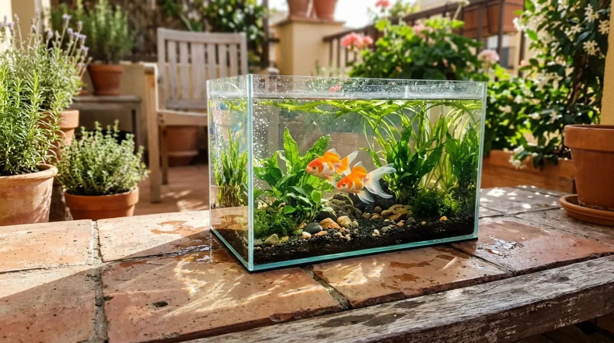 Plantes aquarium poisson rouge sans pompe